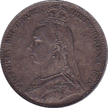1888 SIXPENCE ( AUNC ) - Sixpence - Cambridgeshire Coins
