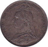 1888 SIXPENCE ( AUNC ) - Sixpence - Cambridgeshire Coins