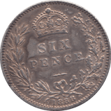 1888 SIXPENCE ( EF ) 9 - SIXPENCE - Cambridgeshire Coins