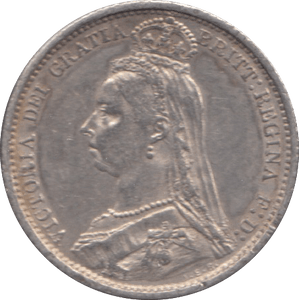 1888 SIXPENCE ( EF ) 9 - SIXPENCE - Cambridgeshire Coins