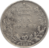 1888 SIXPENCE ( FAIR ) 1 - Sixpence - Cambridgeshire Coins
