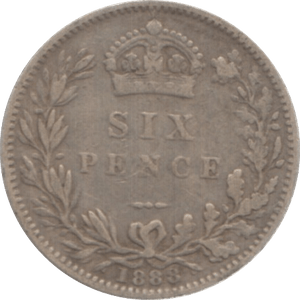 1888 SIXPENCE ( FINE ) 1 - Sixpence - Cambridgeshire Coins
