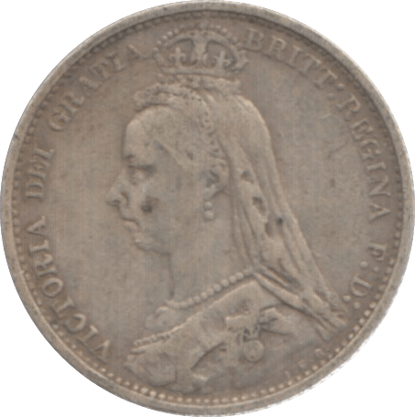 1888 SIXPENCE ( FINE ) 1 - Sixpence - Cambridgeshire Coins