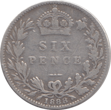 1888 SIXPENCE ( FINE ) - Sixpence - Cambridgeshire Coins