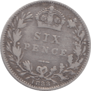 1888 SIXPENCE ( GF ) 9 - Sixpence - Cambridgeshire Coins