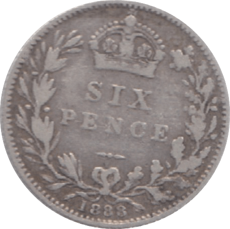 1888 SIXPENCE ( GF ) 9 - Sixpence - Cambridgeshire Coins