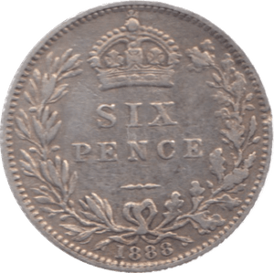1888 SIXPENCE ( GVF ) 6 - Sixpence - Cambridgeshire Coins