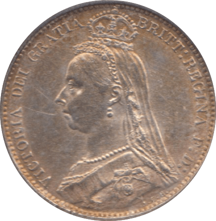 1888 SIXPENCE ( UNC ) - Sixpence - Cambridgeshire Coins