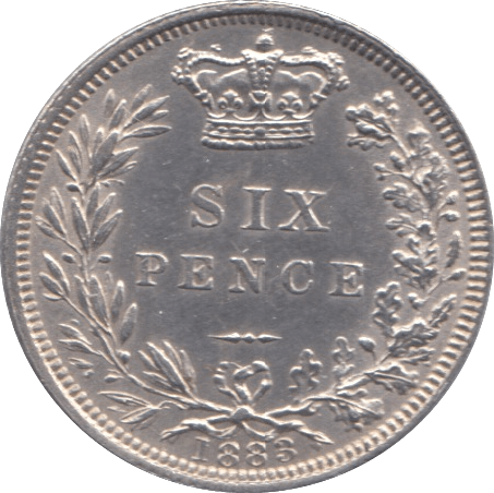 1888 SIXPENCE ( UNC ) - Sixpence - Cambridgeshire Coins