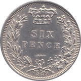 1888 SIXPENCE ( UNC ) - Sixpence - Cambridgeshire Coins