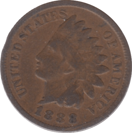 1888 USA ONE CENT - WORLD COINS - Cambridgeshire Coins