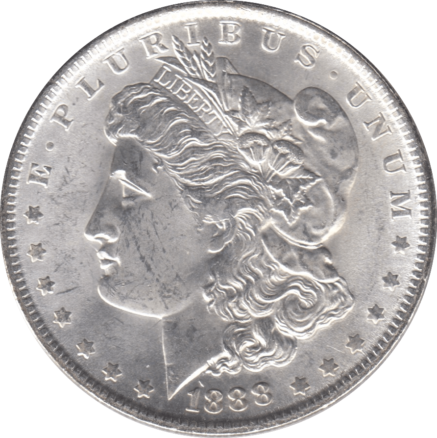 1888 USA SILVER MORGAN DOLLAR PHILADELPHIA MINT - SILVER WORLD COINS - Cambridgeshire Coins