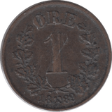1889 1 ORE NORWAY - WORLD COINS - Cambridgeshire Coins