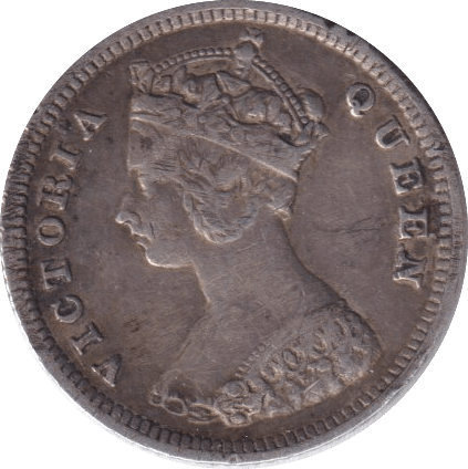 1889 10 CENTS HONG KONG - WORLD COINS - Cambridgeshire Coins