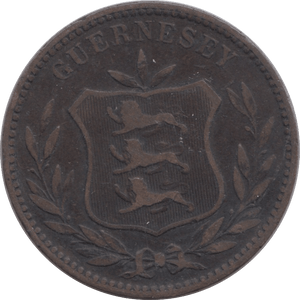 1889 8 DOUBLES GUERNSEY - WORLD COINS - Cambridgeshire Coins
