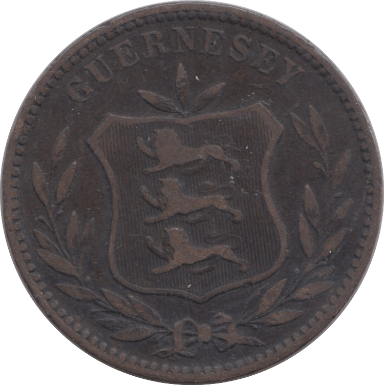 1889 8 DOUBLES GUERNSEY - WORLD COINS - Cambridgeshire Coins