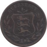 1889 8 DOUBLES GUERNSEY - WORLD COINS - Cambridgeshire Coins