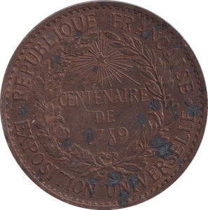 1889 CENT FRANCE - WORLD COINS - Cambridgeshire Coins
