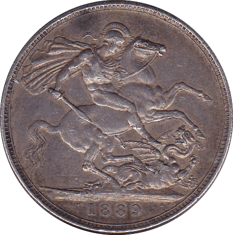 1889 CROWN ( EF ) B - Crown - Cambridgeshire Coins