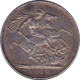 1889 CROWN ( EF ) B - Crown - Cambridgeshire Coins