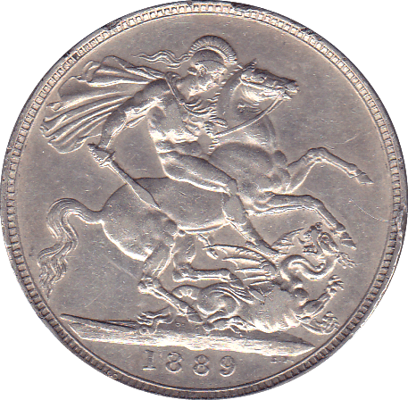 1889 CROWN ( EF ) C - Crown - Cambridgeshire Coins