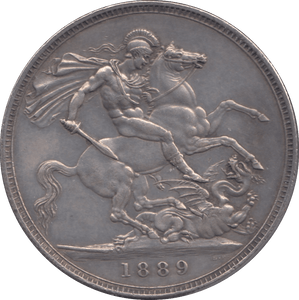 1889 CROWN ( EF ) - Crown - Cambridgeshire Coins