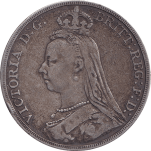1889 CROWN ( FINE ) - Crown - Cambridgeshire Coins