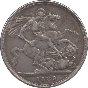 1889 CROWN ( GF ) 3 - Crown - Cambridgeshire Coins