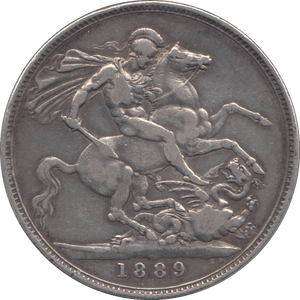 1889 CROWN ( GF ) 6 - Crown - Cambridgeshire Coins