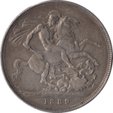 1889 CROWN ( GF ) - Crown - Cambridgeshire Coins