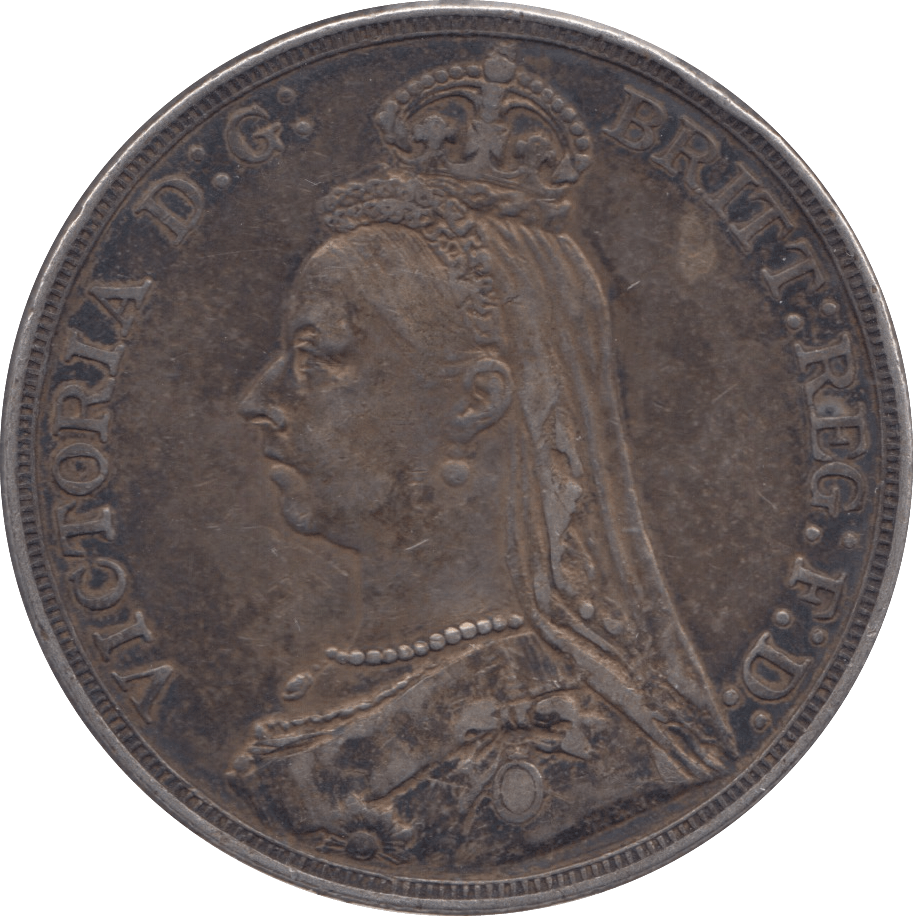 1889 CROWN ( GVF ) 4 - Crown - Cambridgeshire Coins