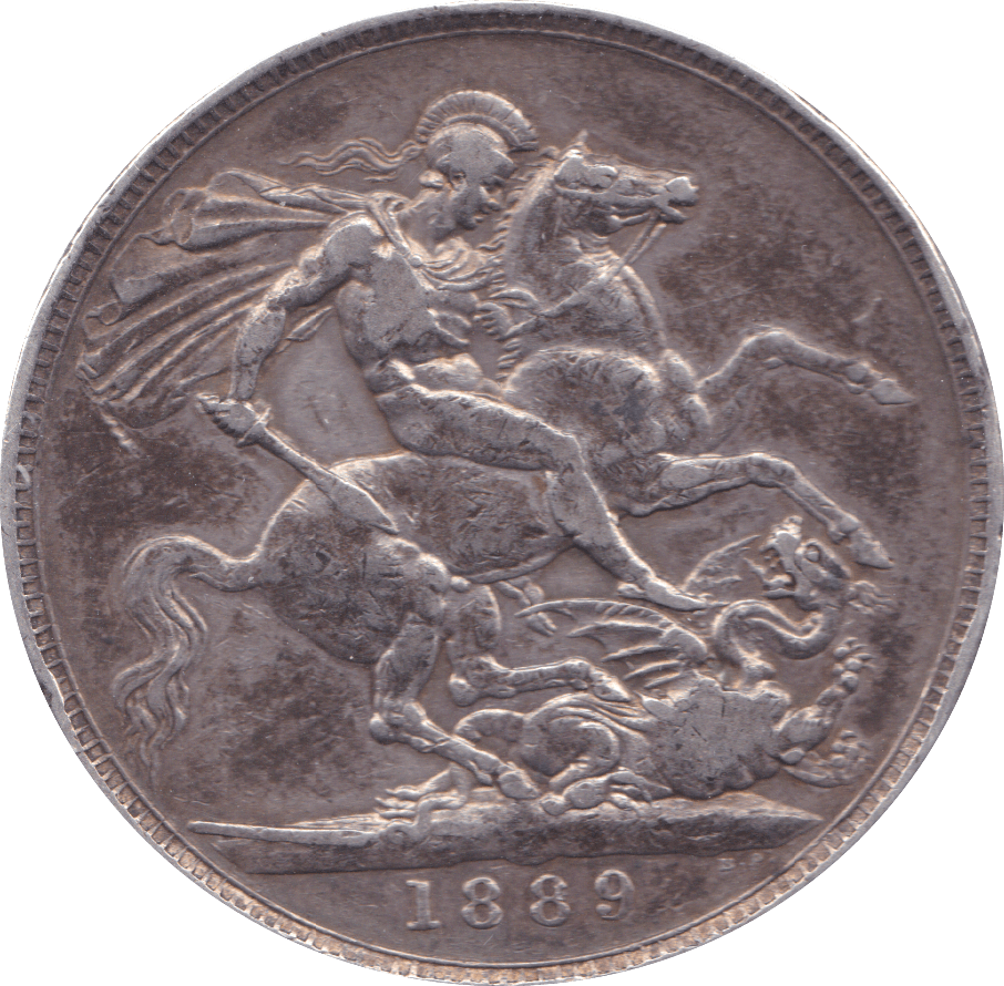 1889 CROWN ( GVF ) B - Crown - Cambridgeshire Coins