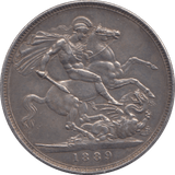 1889 CROWN ( GVF ) - Crown - Cambridgeshire Coins