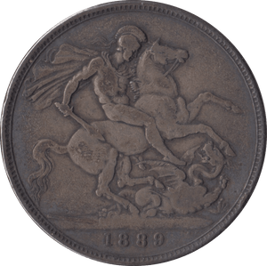 1889 CROWN ( NF ) - Crown - Cambridgeshire Coins