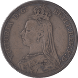 1889 CROWN ( NF ) - Crown - Cambridgeshire Coins