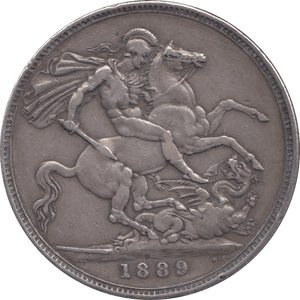 1889 CROWN ( VF ) 5 - Crown - Cambridgeshire Coins