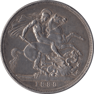 1889 CROWN ( VF ) 7 - Crown - Cambridgeshire Coins