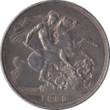 1889 CROWN ( VF ) 7 - Crown - Cambridgeshire Coins