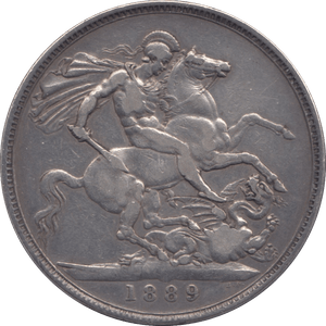 1889 CROWN ( VF ) 8 - Crown - Cambridgeshire Coins