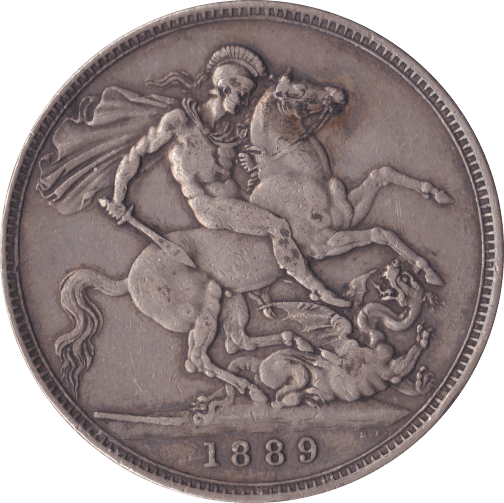 1889 CROWN ( VF ) C - Crown - Cambridgeshire Coins