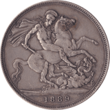 1889 CROWN ( VF ) C - Crown - Cambridgeshire Coins