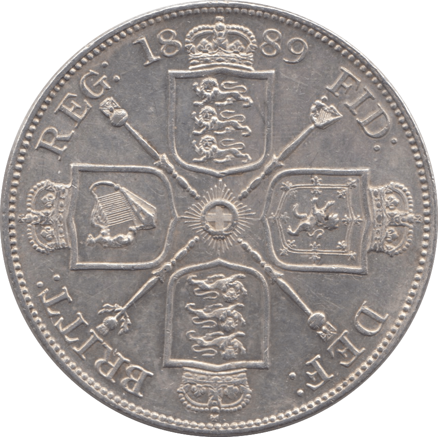1889 DOUBLE FLORIN ( AUNC ) - Double Florin - Cambridgeshire Coins
