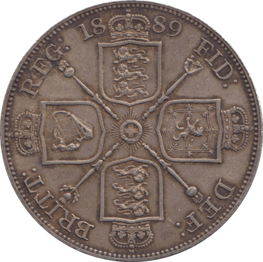 1889 DOUBLE FLORIN ( EF ) 2 - Double Florin - Cambridgeshire Coins