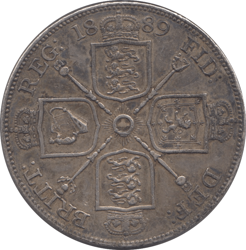 1889 DOUBLE FLORIN ( EF ) 3 - Double Florin - Cambridgeshire Coins