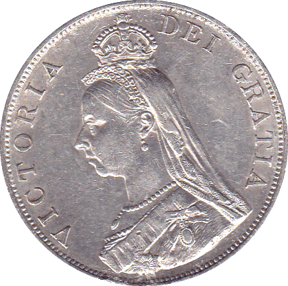 1889 DOUBLE FLORIN ( EF ) B - Double Florin - Cambridgeshire Coins