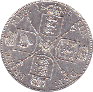 1889 DOUBLE FLORIN ( EF ) B - Double Florin - Cambridgeshire Coins
