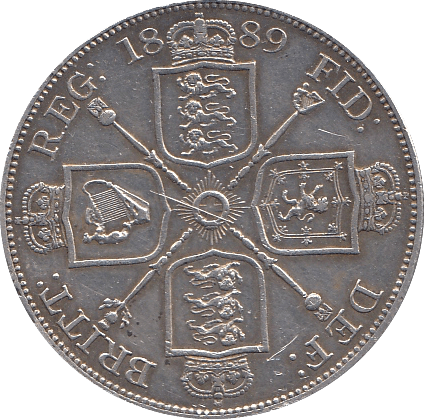 1889 DOUBLE FLORIN ( EF ) C - Double Florin - Cambridgeshire Coins