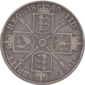 1889 DOUBLE FLORIN ( FINE ) 3 - Double Florin - Cambridgeshire Coins