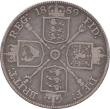 1889 DOUBLE FLORIN ( FINE ) 3 - Double Florin - Cambridgeshire Coins