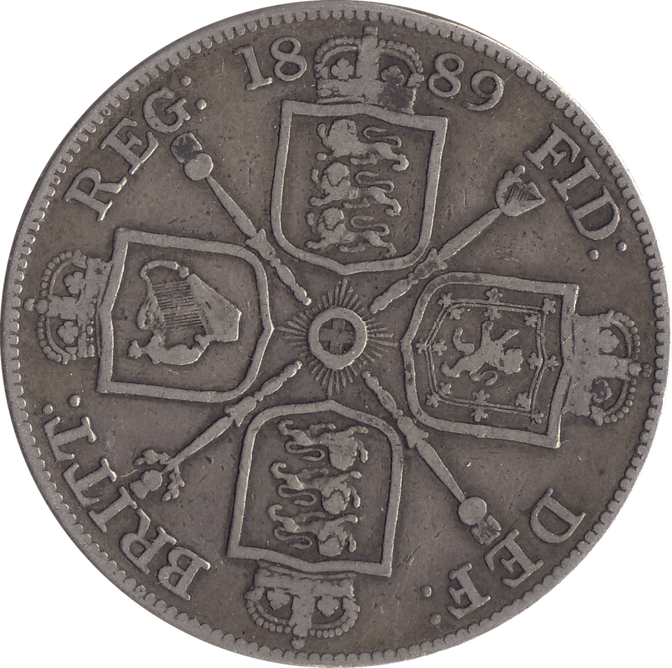 1889 DOUBLE FLORIN ( FINE) 7 - Double Florin - Cambridgeshire Coins